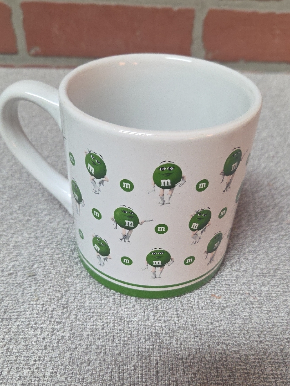 M&M'S White Ceramic Mug with Green M&M Character